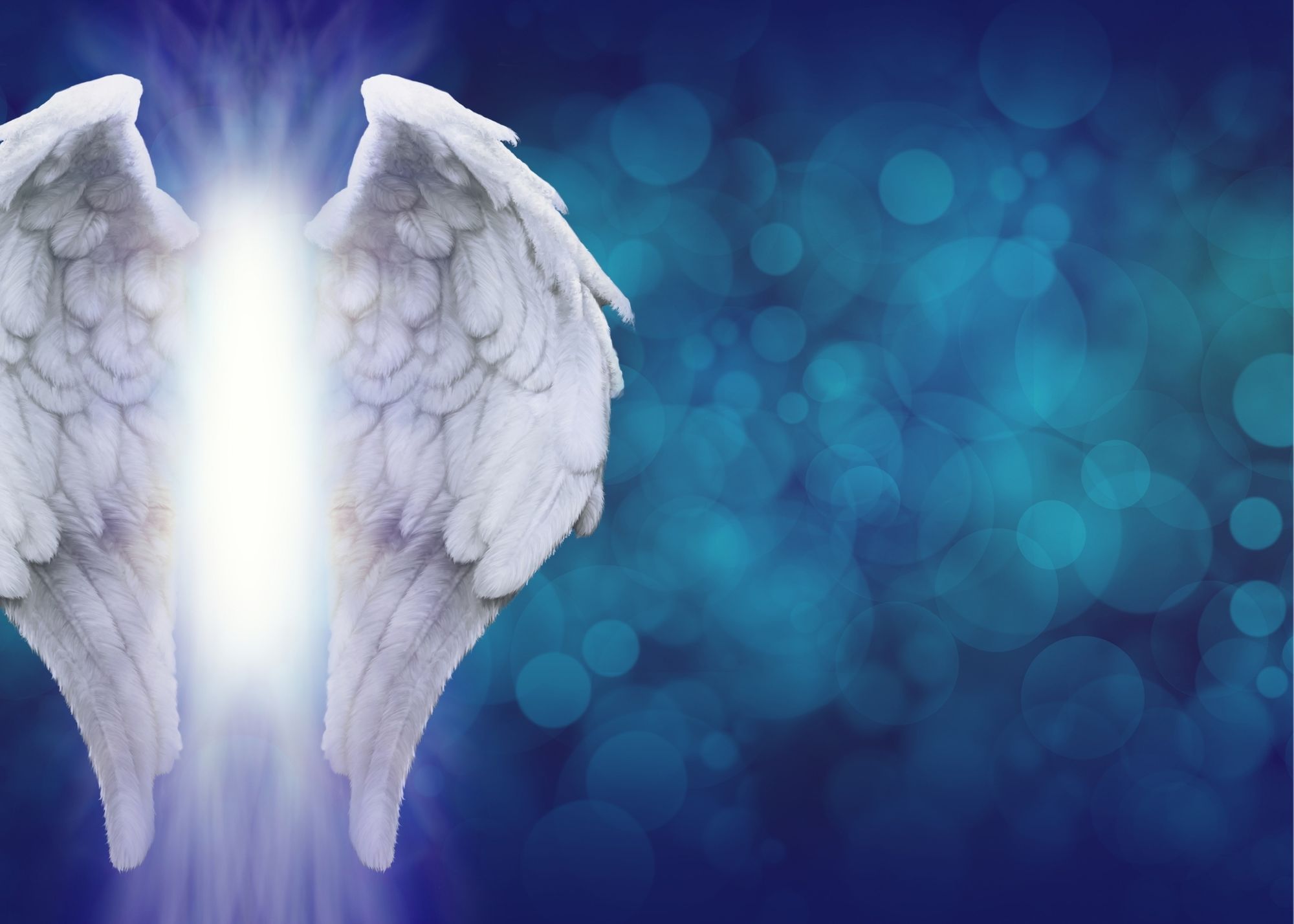 angelic wings background