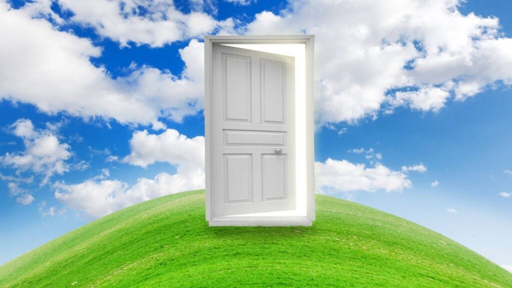 doorway heaven background