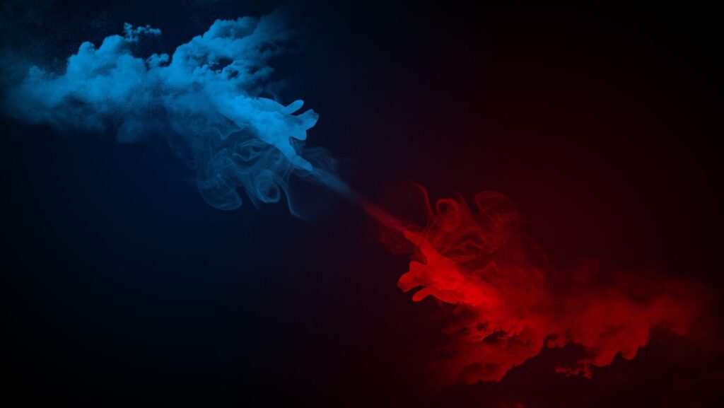 heaven hell hands ethereal background