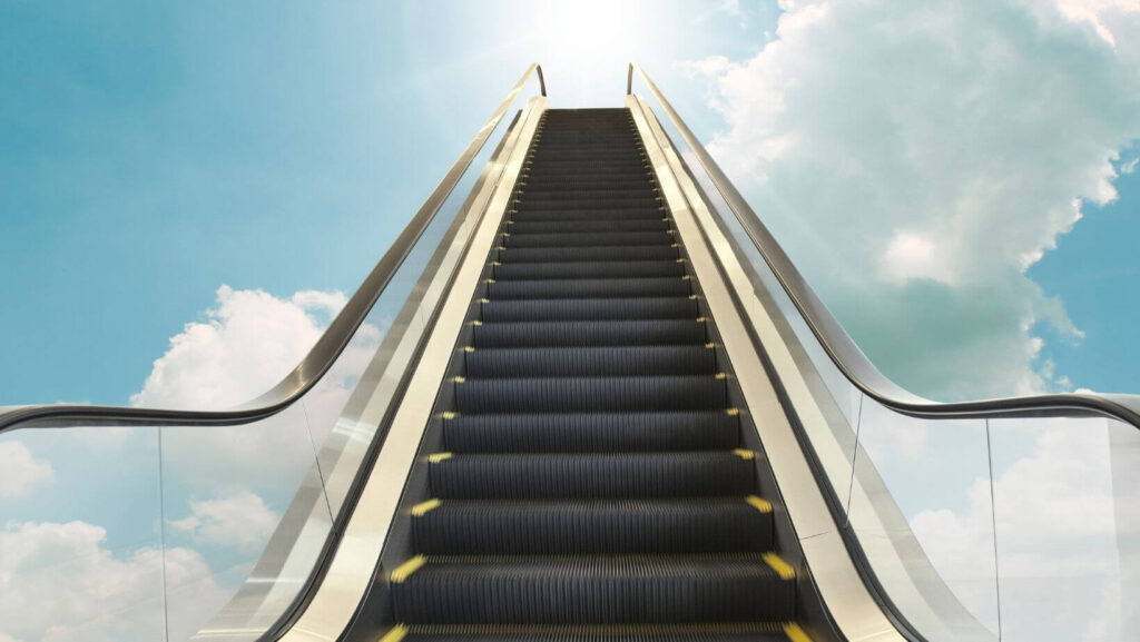 escalator to heaven background