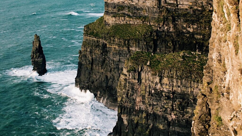 seaside cliff nature background