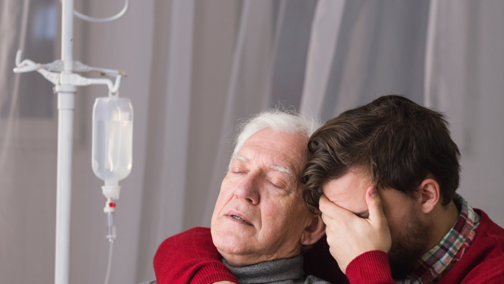 death grief sadness hospice background