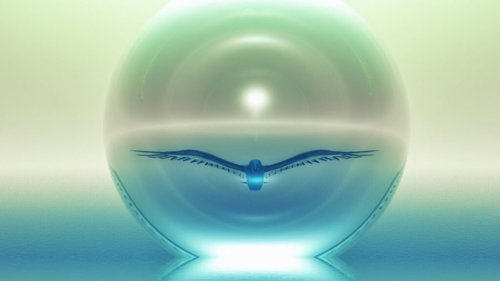 bird bubble background