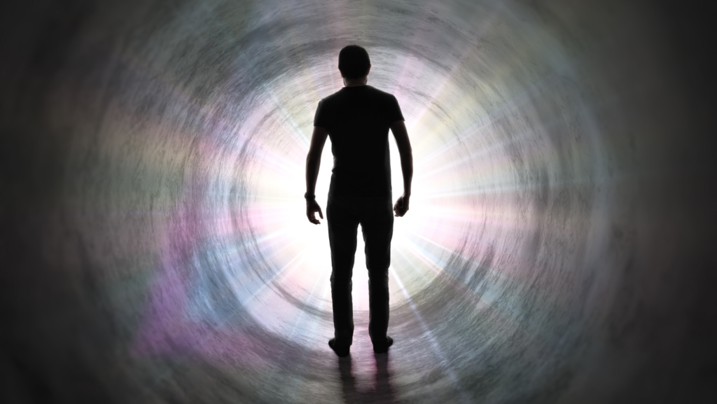 tunnel light background